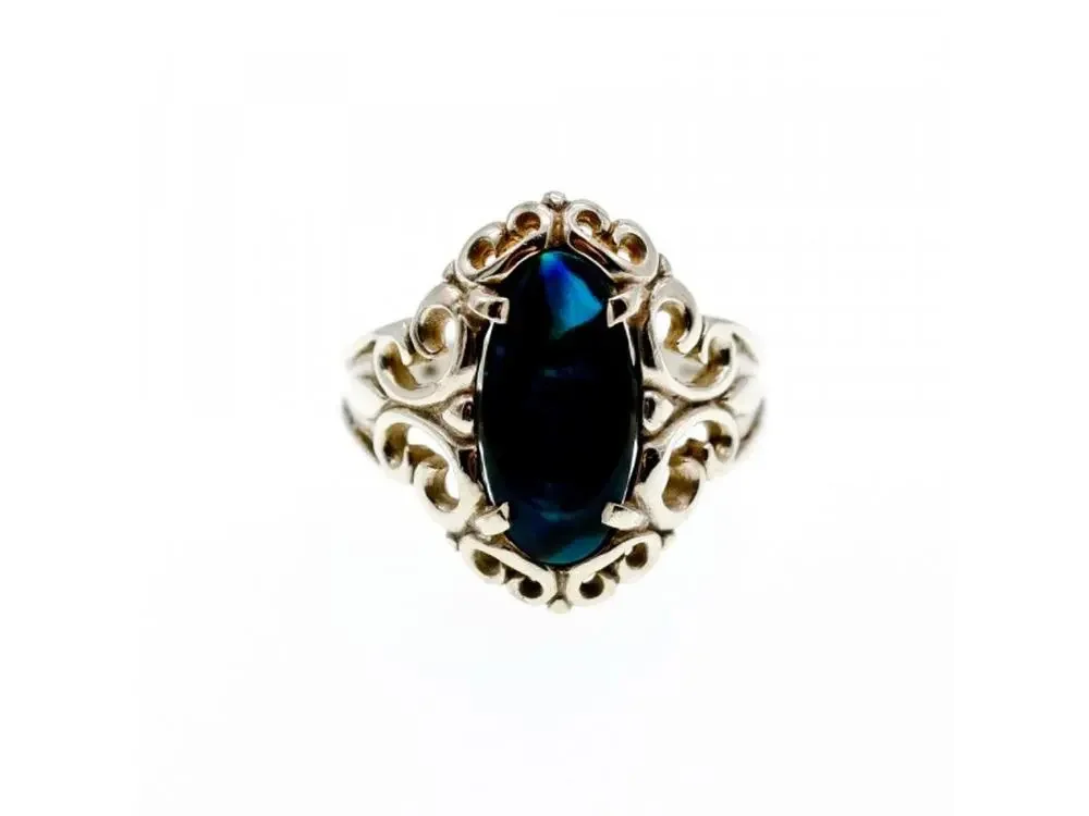 925 STERLING SILVER GALIOTIS OPENWORK RING SIZE 7